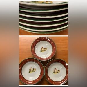 8 BLOCK China Bowls.  NWT.!!! CountryFarm Print Soooooo Sweeeet